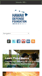 Mobile Screenshot of hawaiidefensefoundation.org